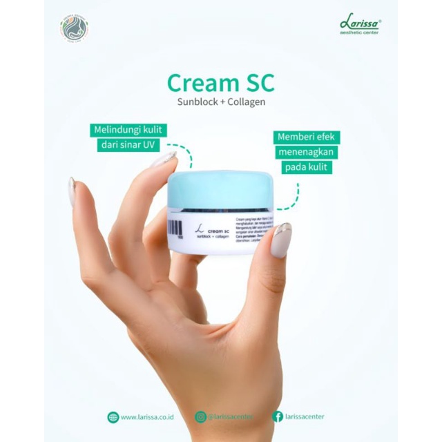 cream SC Larissa / sunblock & collagen larissa