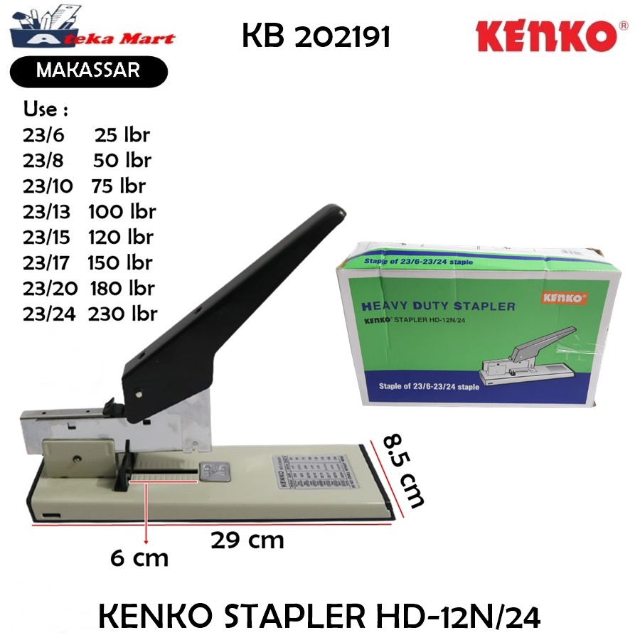 

[PCS] KENKO STAPLER HD-12N/24 HEKTER JILID