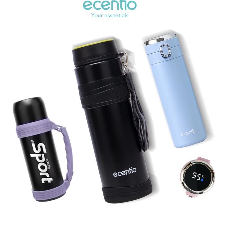 {BCK.06Ja23ᴾ} ecentio 400-1000ml Led suhu Display Termos Air Panas 304 stainless Bisnis Vacuum Flask