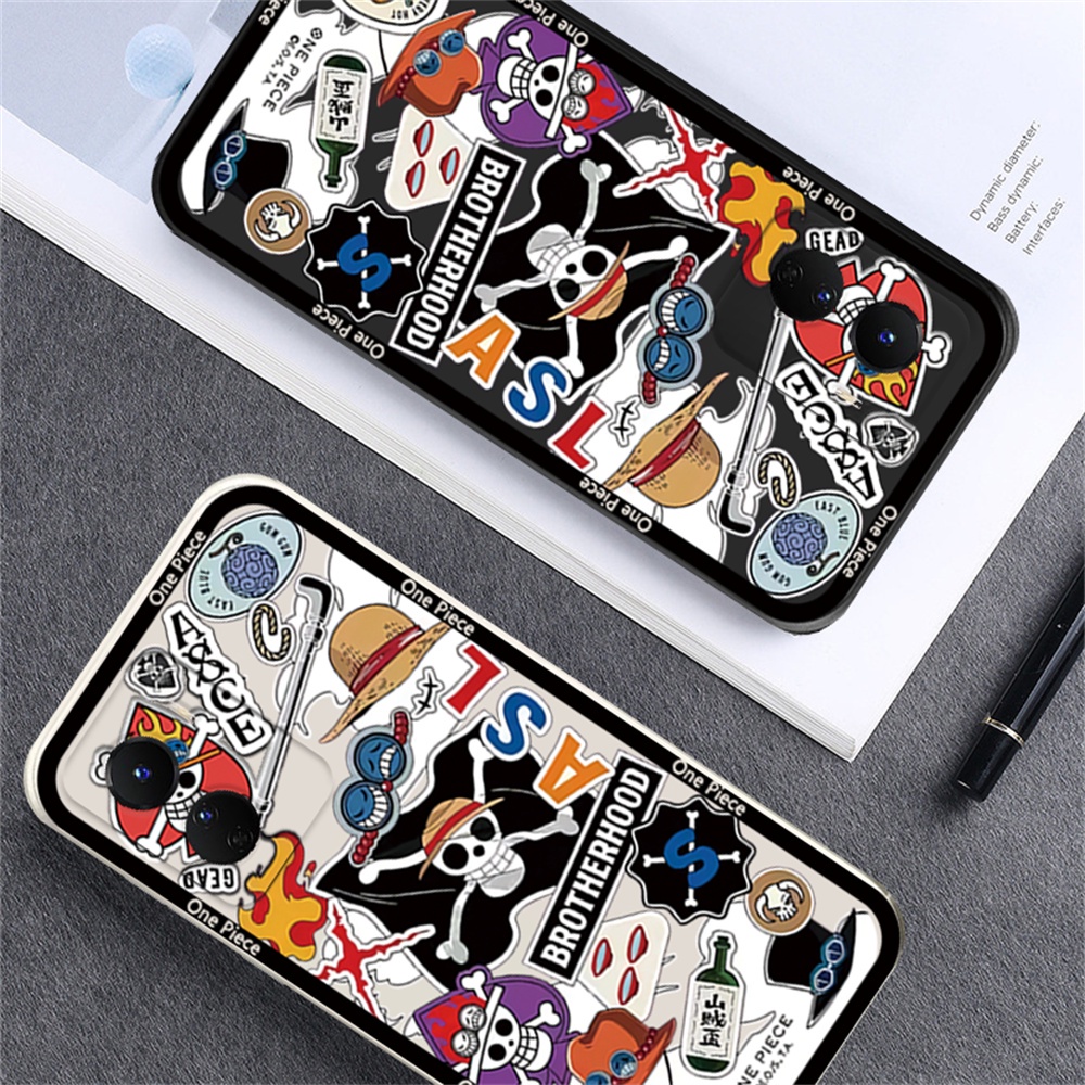 One Piece Case Infinix Hot 30i Note 12 G96 Zero 5G 2023 Smart 7 Play Note 11smart 6smart 5panas 11S NFC Hot 11play 12 10 Play 9 Play Hot 10S Hot 10T Luffy Brook and the Devil Fruit Sarung Case Silikon Lembut