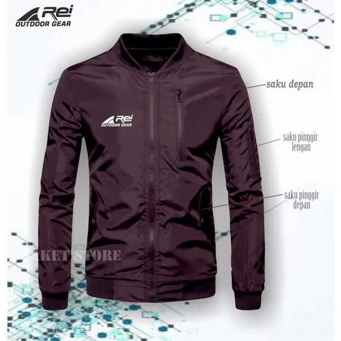 Jaket Bomber Kasual Premium Parasut semi anti air PRIA WANITA