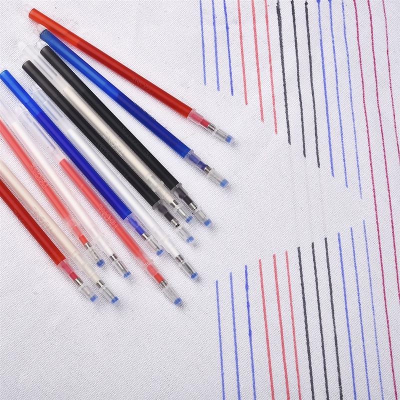 10pcs/set Multi Purpose Penghilang Spidol Spidol Kain Pensil DIY Jahit Aksesoris Panas Dihapus Magic Marker Pen Suhu Menghilangkan Pen Craft Jahit Aksesoris