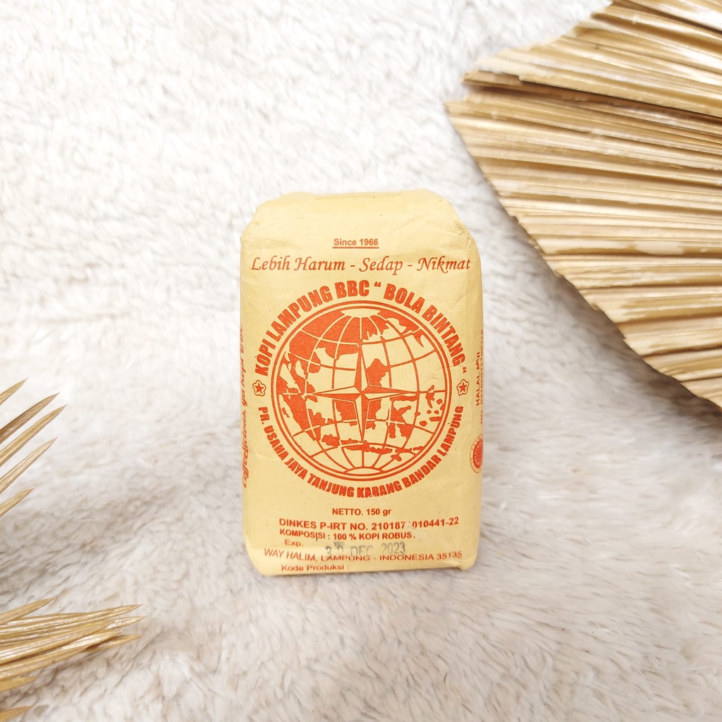

Coffee Lampung Kopi Bubuk Bola Bintang Special Caculs Snack 150 Gram