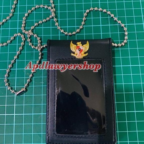 

Kekinian 오 Name Tag ID Card Kulit Magnet 2 Sisi Logo GARUDA Kuningan Cor Tebal Kokoh Plus Kalung Rantai PREMIUM