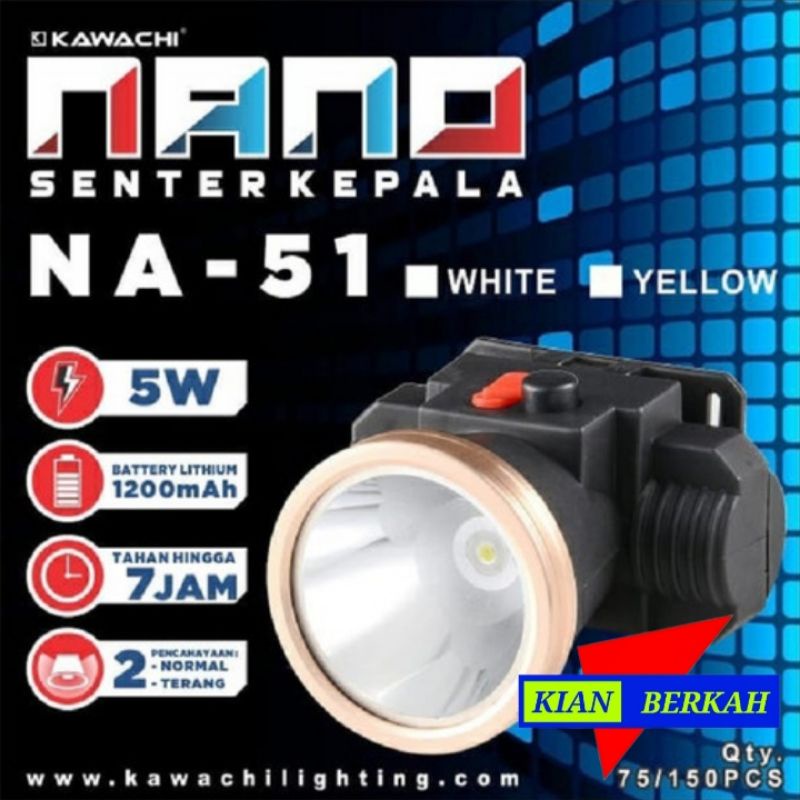Senter kepala cas KAWACHI NANO-51