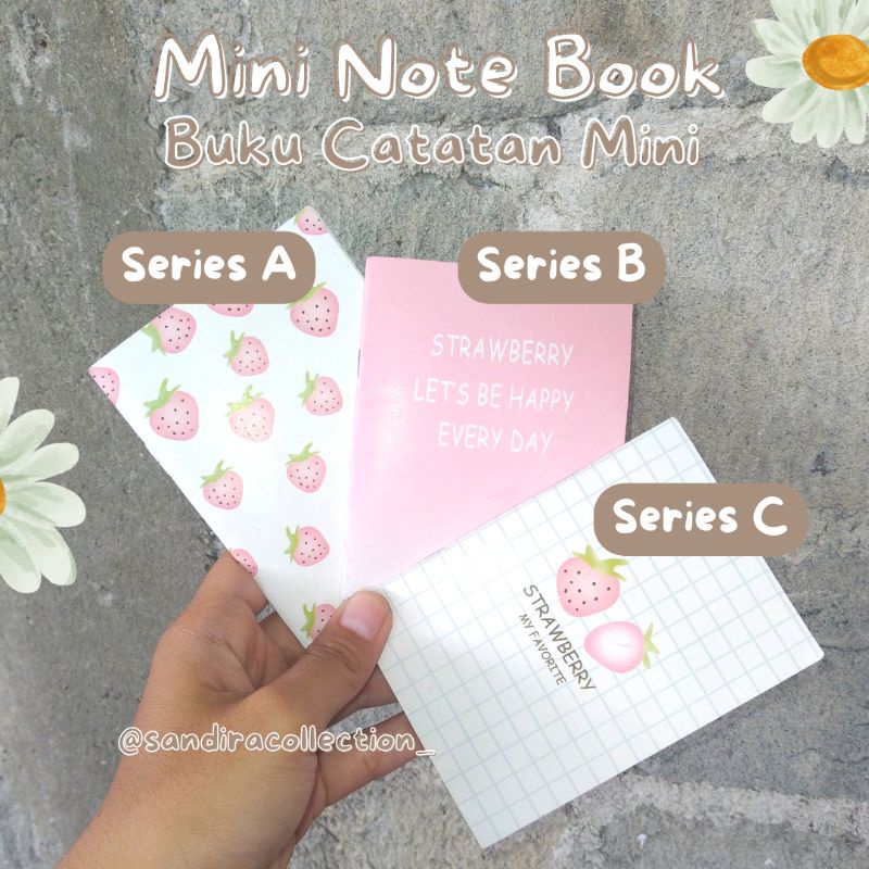 

SANDIRA - BUKU TULIS MINI / BUKU CATATAN MINI / MINI NOTEBOOK