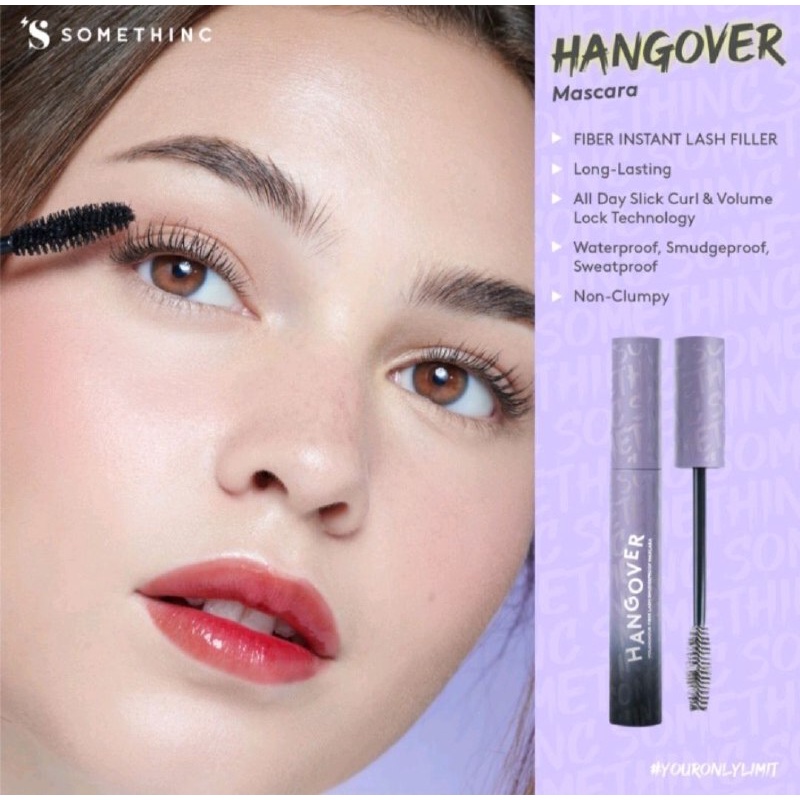 SOMETHINC HANGOVER MASCARA / MASKARA WATERPROOF / FIBER LASH MASCARA