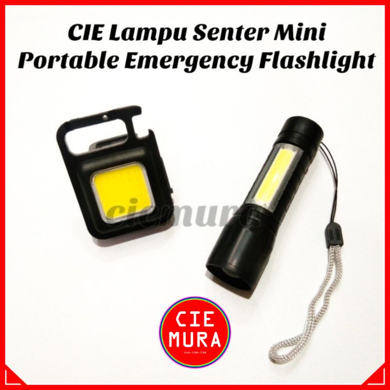 CIE Lampu Senter Mini Portable Emergency Flashlight