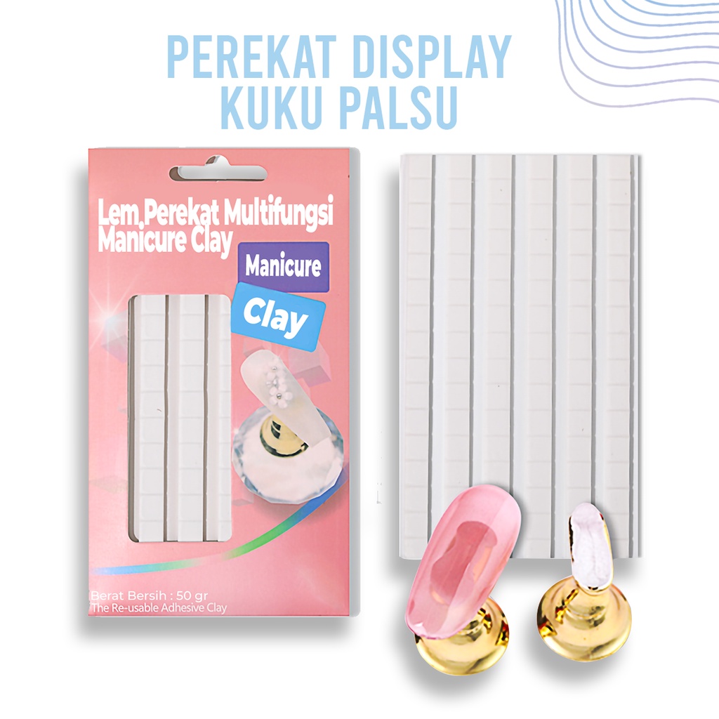 【 COD 】ISI 96PCS BIG SIZE perekat multifungsi lem serbaguna tack it glue KUKU PALSU DISPLAY / PEREKAT DISPLAY KUKU PALSU / Lem Perekat Multifungsi Display