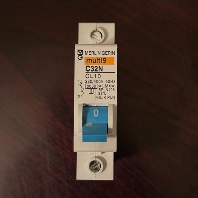 MCB MG Biru 10A 1 Phase 10 Ampere Merlin Gerin