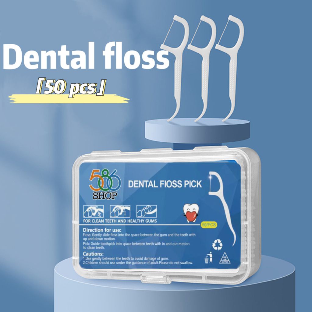 Tusuk Gigi Dental Floss isi 50 pcs/box Benang Tusuk Gigi