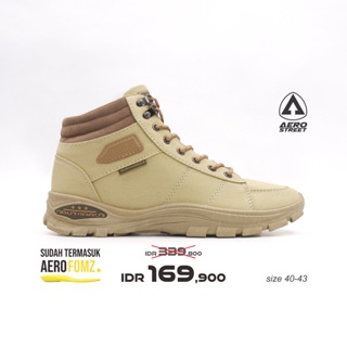 Aerostreet 40-43 Tactical Coklat Krem - Sepatu Sneaker Boot