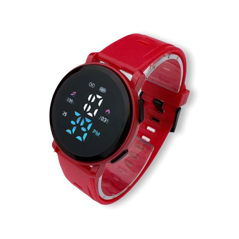 (Terima Cod)Jam Tangan Unisex Led Watch M150 Digital Bulat Water Strap Rubber/Karet(Dikirim Jakarta)