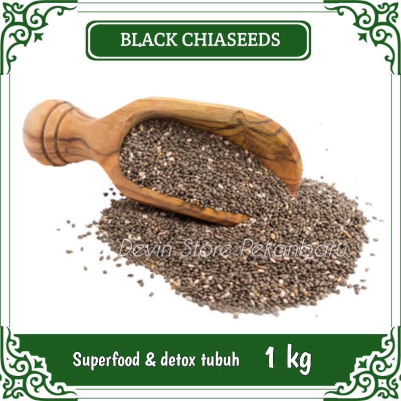 

Organic Black Chia Seed / Biji Chiaseed / 1 Kg / 1000 gr / Diet Keto JSR