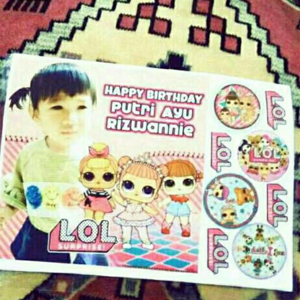 

Terkini Cetak edible image 14x20cm aman dimakan dekorasi kue P9T