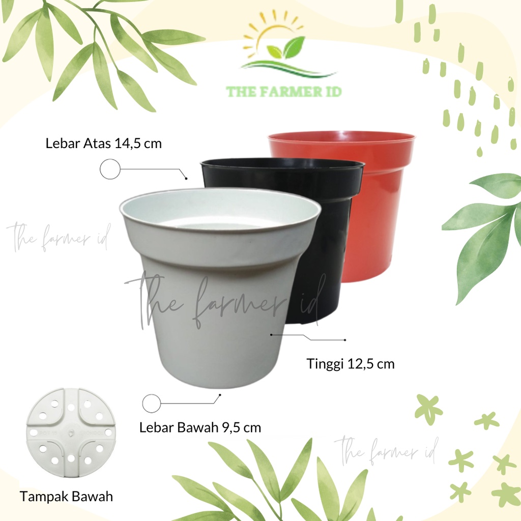 Pot Srondol 15 Tinggi Warna