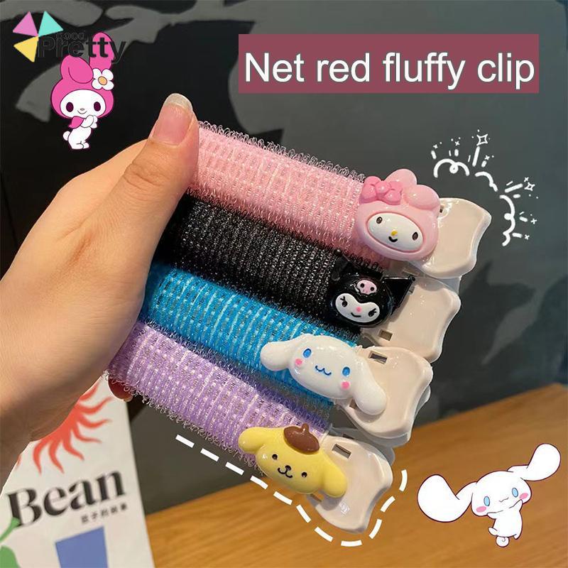 Sanrio Jepit Rambut Poni Keriting Bahan Plastik Gaya Vintage Korea Untuk Wanita Aksesori mode - PD