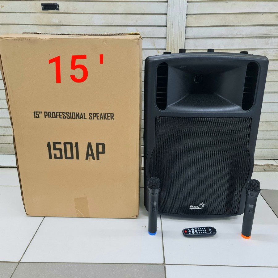 SPEAKER PORTABLE 15INCH BLACKSPIDER 1501AP