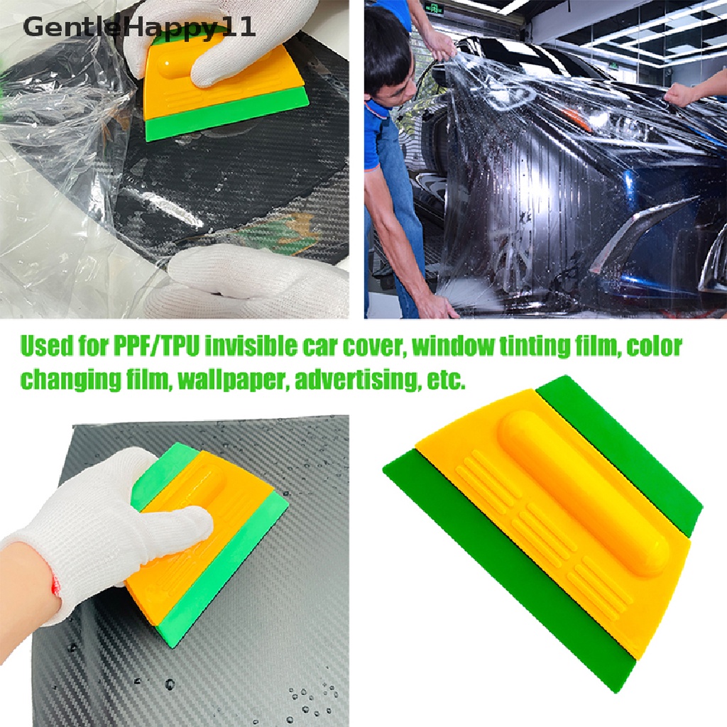 Gentlehappy Soft Silica Gel Double Sided Scraper Protection Film Pasang Squeegee Window Clean Auto Tint Aksesoris Pengikis Iklan Wallpaper Scraper id