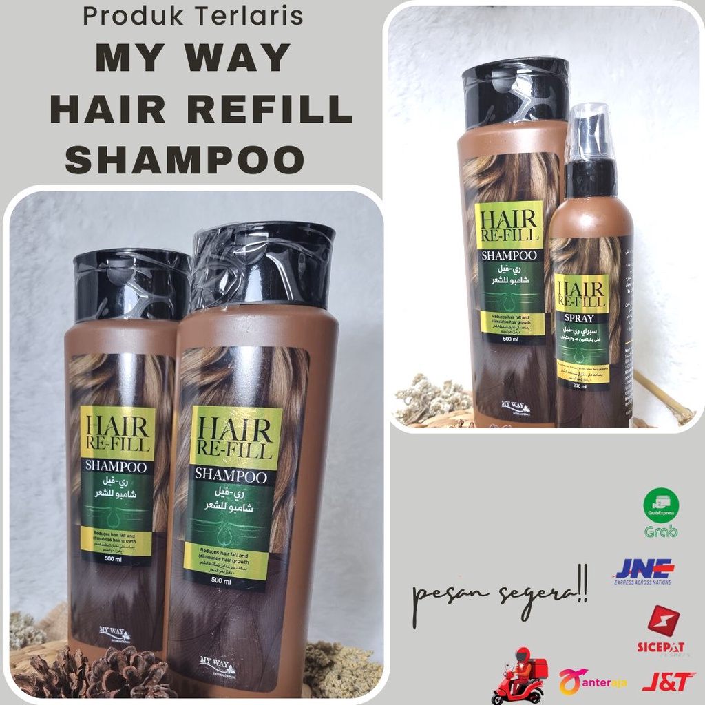 [[☃️TERBARU☃️]]❤Shampo refill my way/ anti hair fall shampoo penumbuh rambut dan shampo anti rontok|