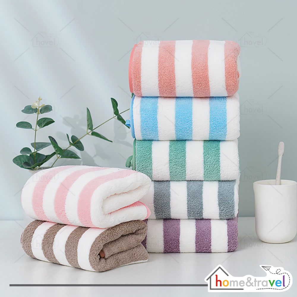 HOVELSHOP Handuk Mandi Microfiber Dewasa Jumbo Lembut Tebal Quick Dry Bath Towel Premium