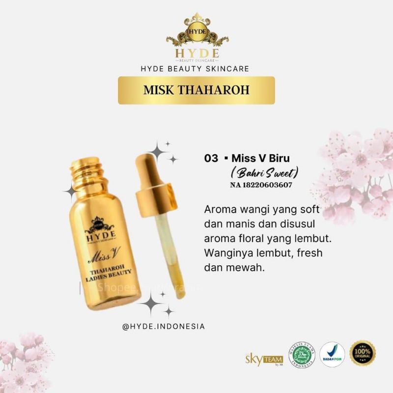 Miss v misk thaharah hyde beauty skincare
