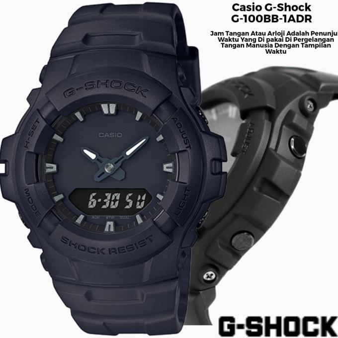 Jual Jam Tangan Casio G Shock G 100bb 1 Full Black Shopee Indonesia