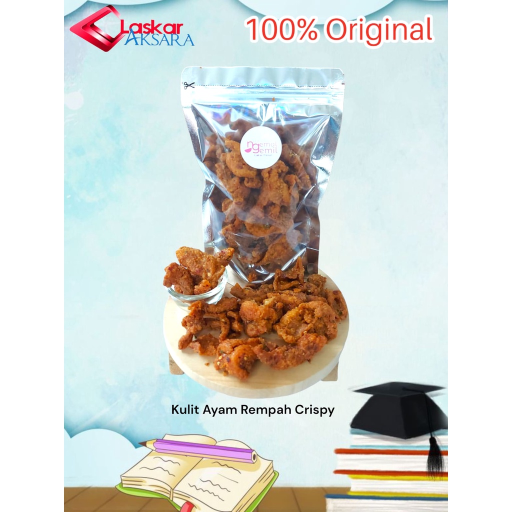 

Krupuk Kulit Ayam Krispi Pedas Bumbu Rempah Kerupuk Kulit Ayam Crispy Cikruh / Premium