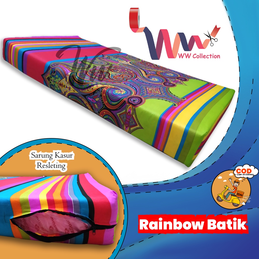 Sarung Kasur Busa Resleting /Sprei Resleting Termurah Berkualitas 90x200/80X200/70X200/100X200/140X200/120X200/160X200/180X200