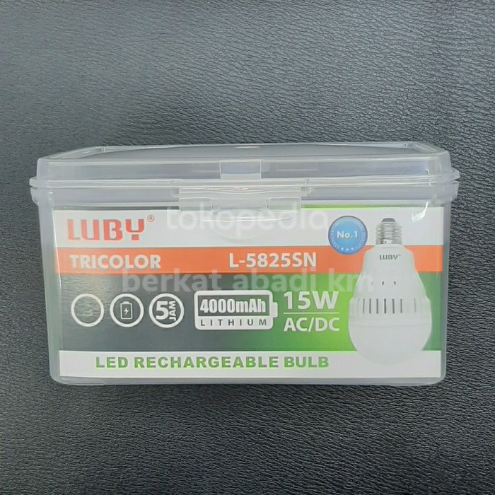 Lampu Lampu Emergency Luby Cahaya 3 Warna 15 Watt