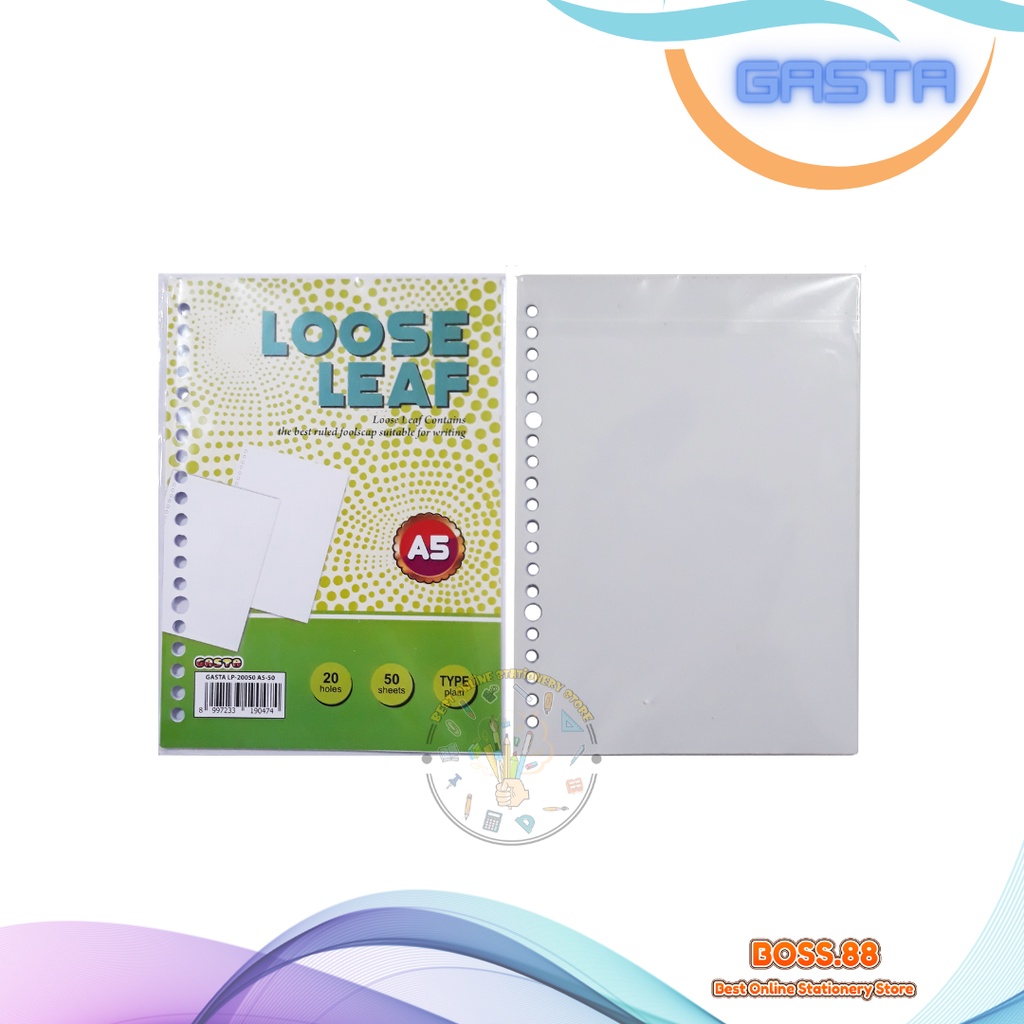 

LOOSE LEAF GASTA A5 50 POLOS LP-20050 (1 PACK)