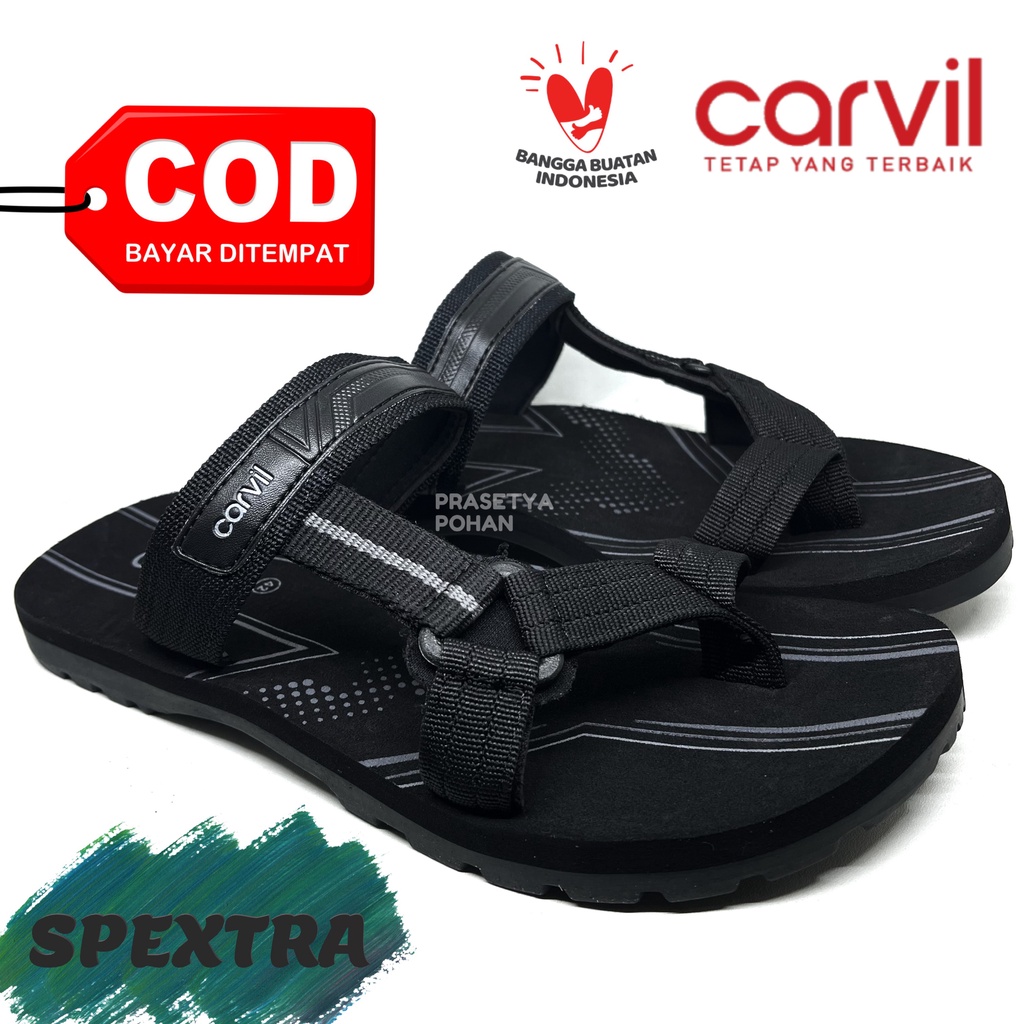 Sandal Pria Carvil Original Anti Air - Sendal Carvil Pria Original Slide dan Jepit