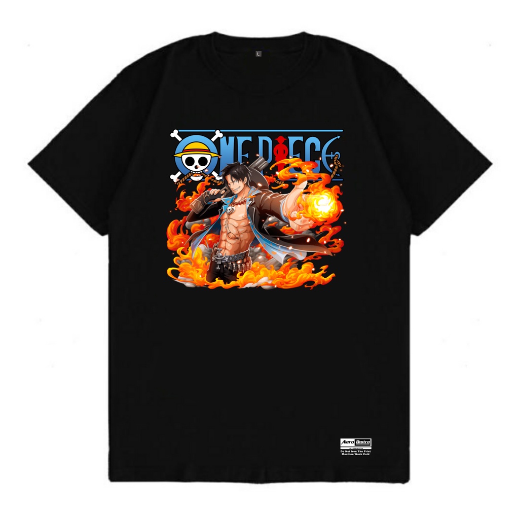 Aerodistro - Kaos/Baju Anime One Piece Hiken No Ace/Kaos Ace One Piece