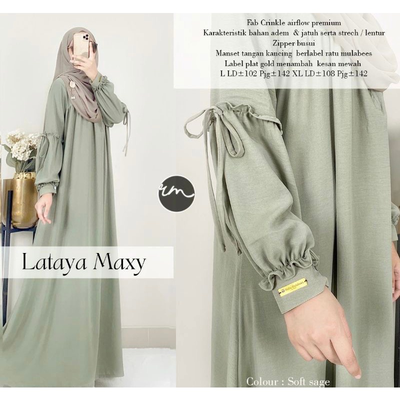 GAMIS LATAYA MAXY CRINKLE AIRFLOW PREMIUM / GAMIS CRINKLE VIRAL TERBARU