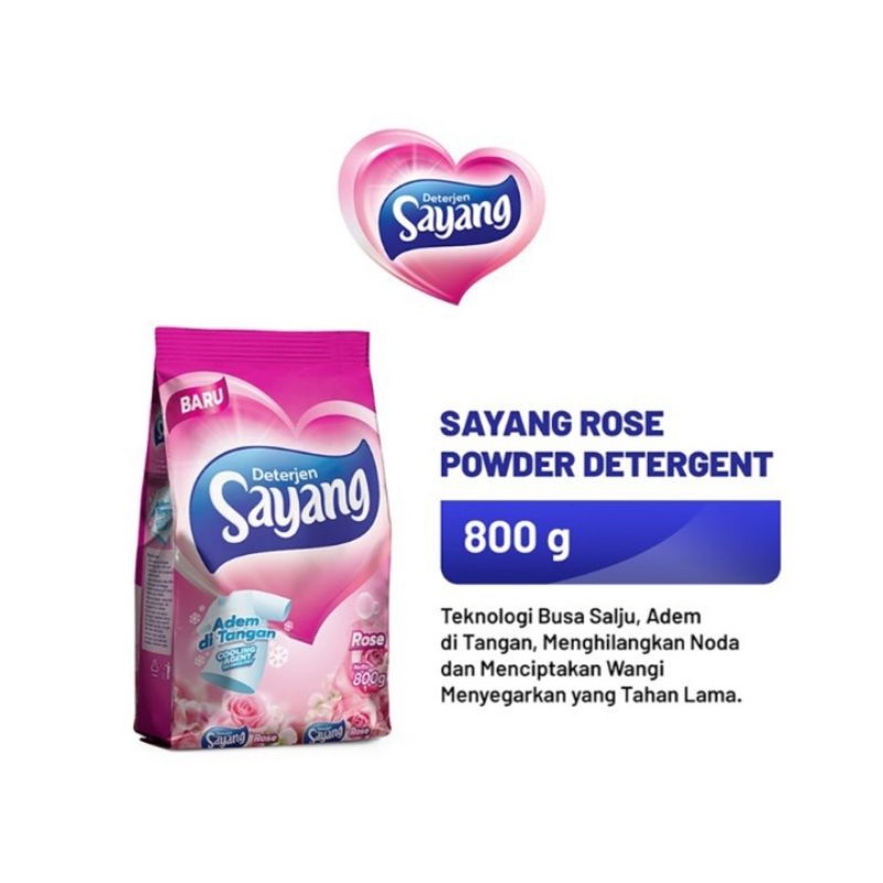 Sayang Detergent  Bubuk Rose 800g