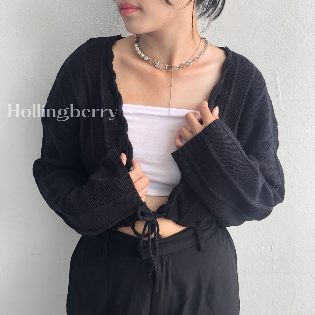 Hollingberry - Emily Cardigan Crop Knit