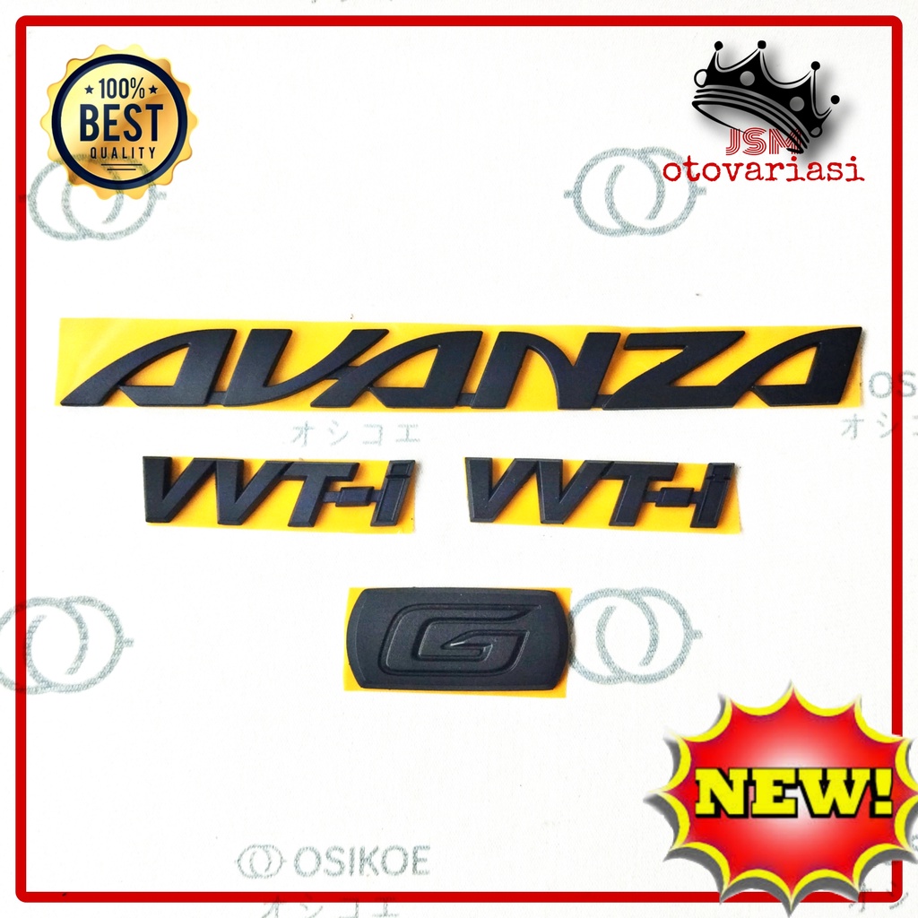 Jual Emblem Avanza Original Emblem Avanza Hitam Dop Complite Shopee Indonesia