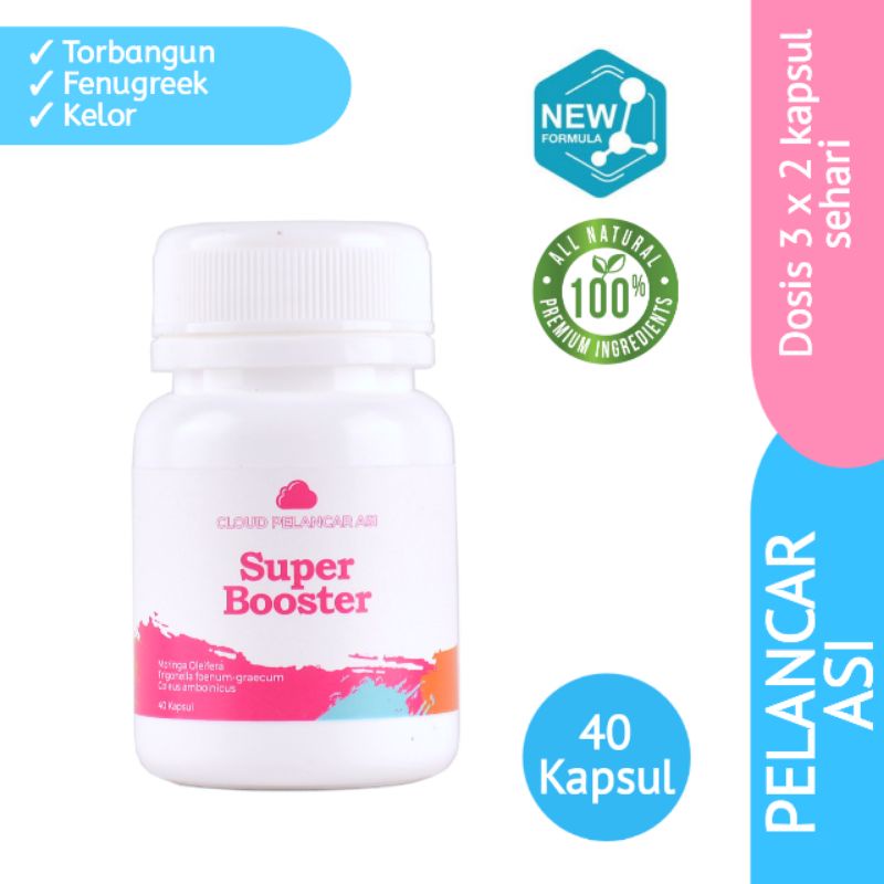 [BPOM] CLOUD BREASTFEED 40 KAPSUL PELANCAR ASI KELOR FENUGREEK TORBANGUN