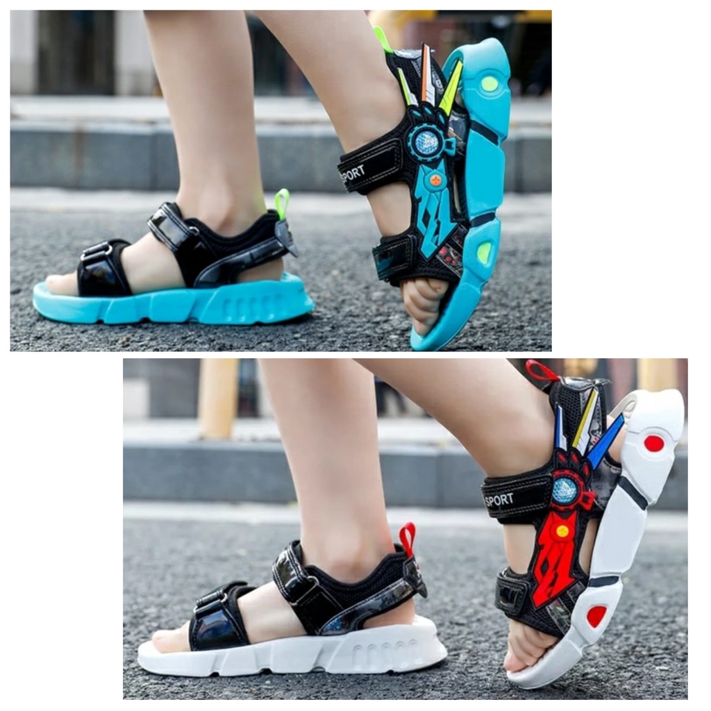 Sandal Gunung Sport Power Ranger Anak Laki-Laki 3 4 5 6 7 8 Tahun Keren/ Sepatu Sandal GN Casual Run