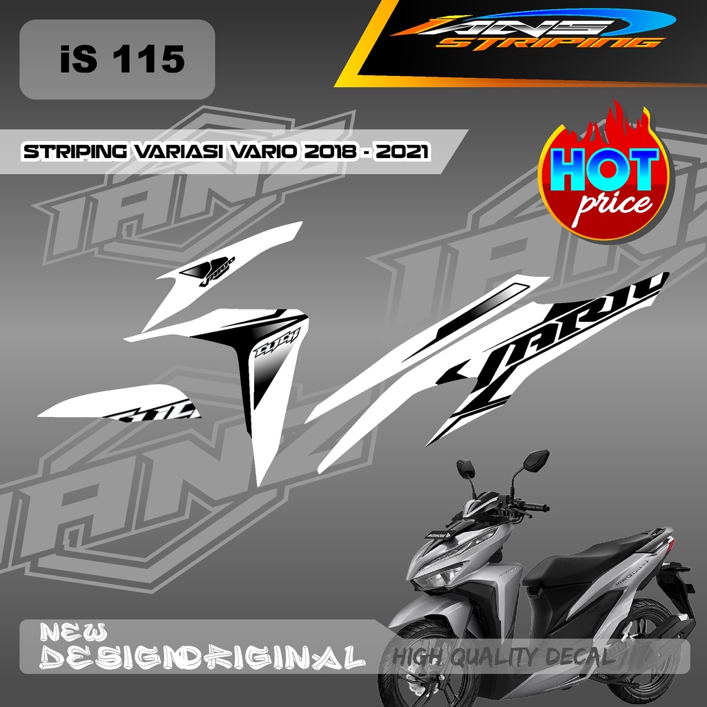 NEW DECAL STRIPING VARIO Led Vario 150 MOTIF RAOADRACE HOLOGRAM / NON HOLOGRAM IS115