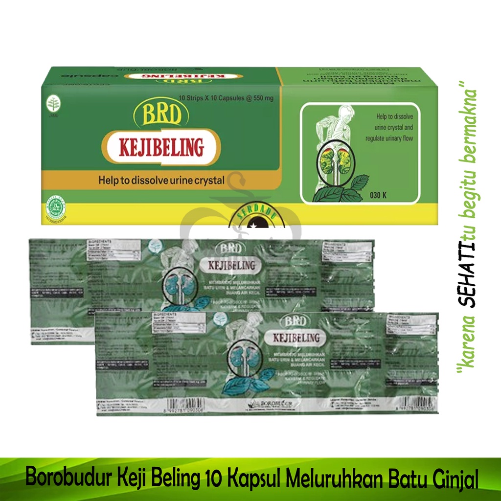 KEJIBELING KAPSUL PELURUH BATU URIN strip