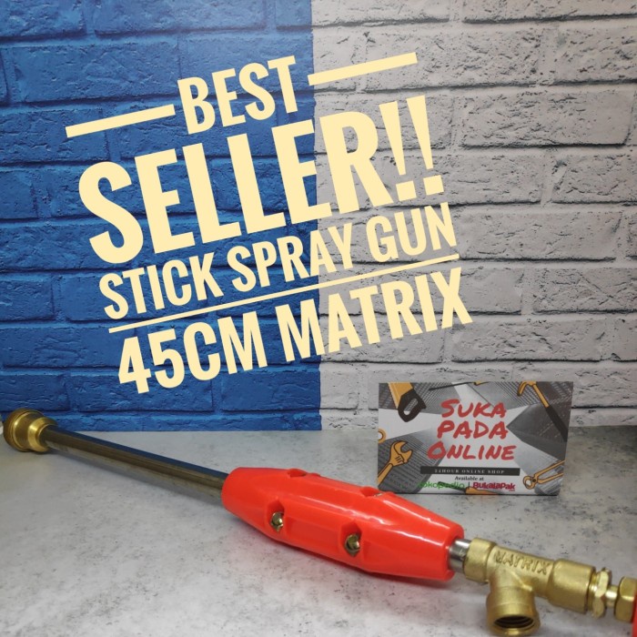 

TERLARIS | Stick spray gunp cuci motor mobil panjang 45cm matrix