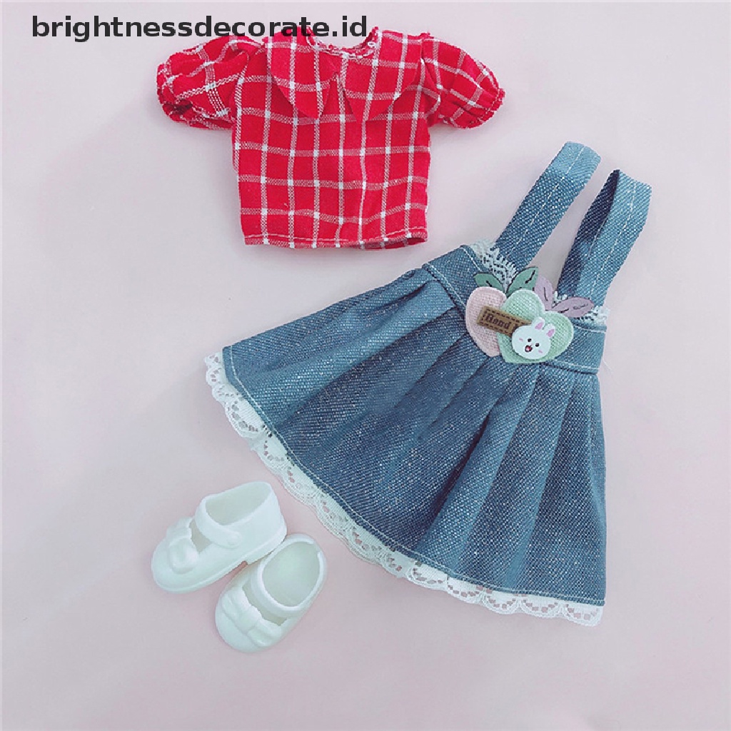 [Birth] Untuk Baju Boneka 30cm Dan Sepatu1Per6 BJD Tubuh Gemuk Putri Dress Aksesoris DIY [ID]