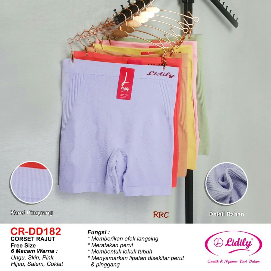 SHORT RAJUT LYDYLY DD 182 CD CORSET CELANA DALAM WANITA KORSET FREE SIZE FIT TO XL