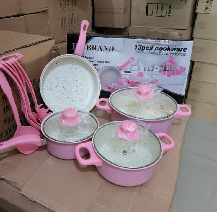 Wh Panci set 13 pc warna / Cookware set Idola sZ Best Terlaris