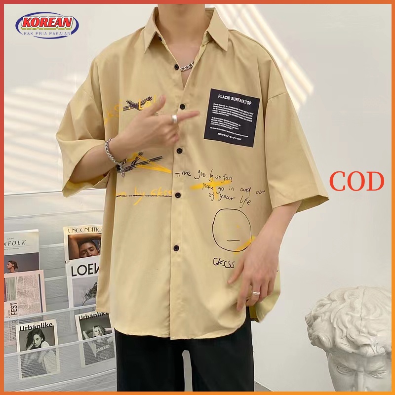 Kemeja pria kemeja korea kemeja kuning kemeja pria lengan pendek kemeja motif kemeja cowok lengan pendek kaos couple pasangan kemeja batik pria kemeja oversize pantai kemeja hawai pria kemeja kasual 2023