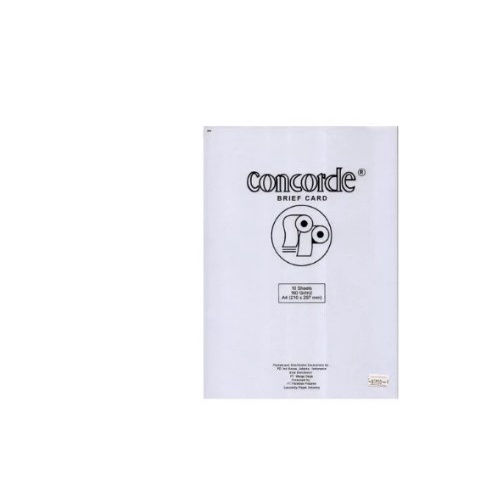 

CONCORDE Kertas A4 concord putih 160 gram (isi 10 lembar)