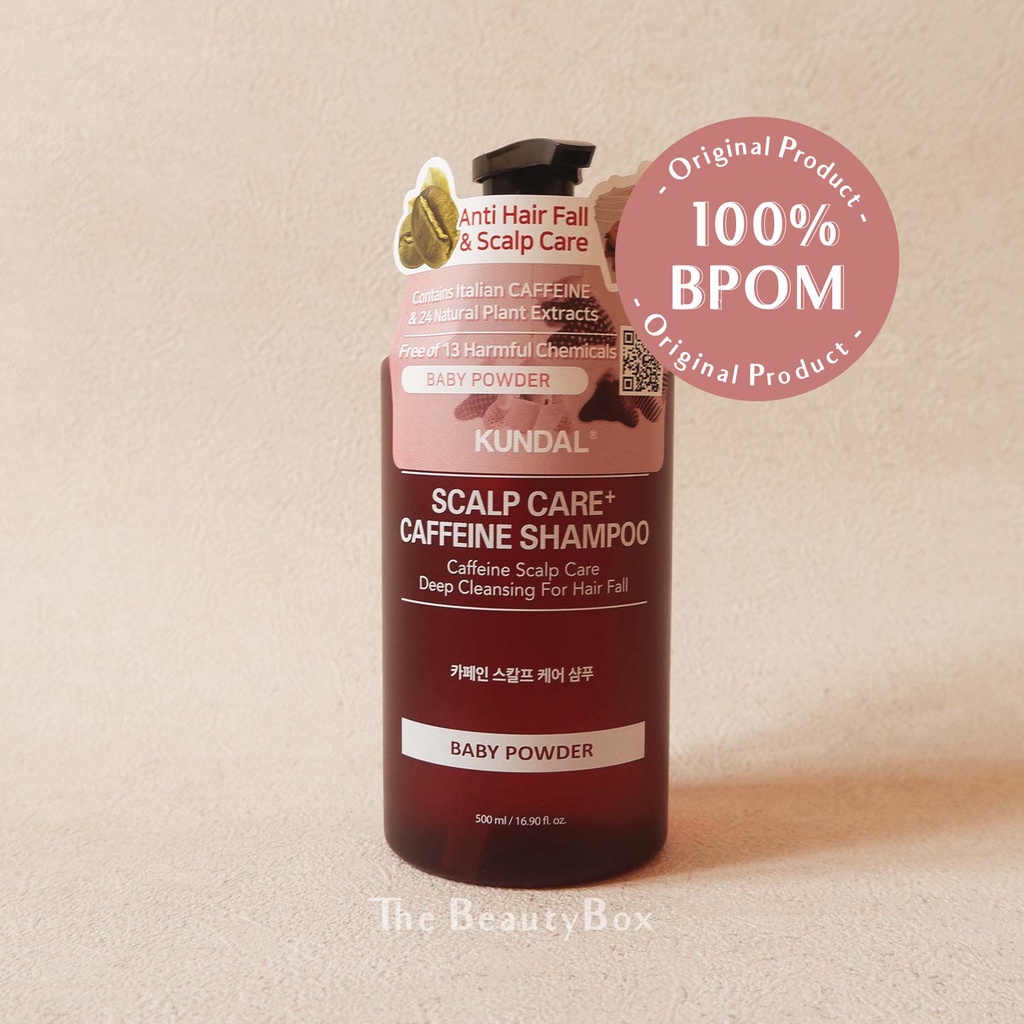 KUNDAL Scalp Care and Caffeine Shampoo Baby Powder 500ml