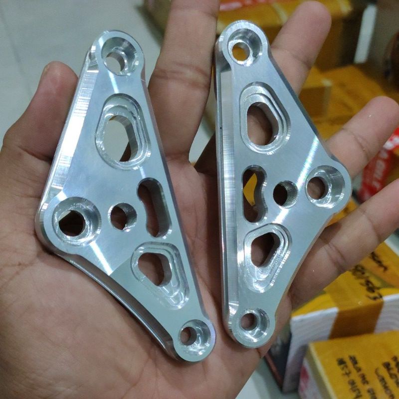 kupingan cnc pangkon lampu cnc asli biled segitiga pangkon lampu cnc set