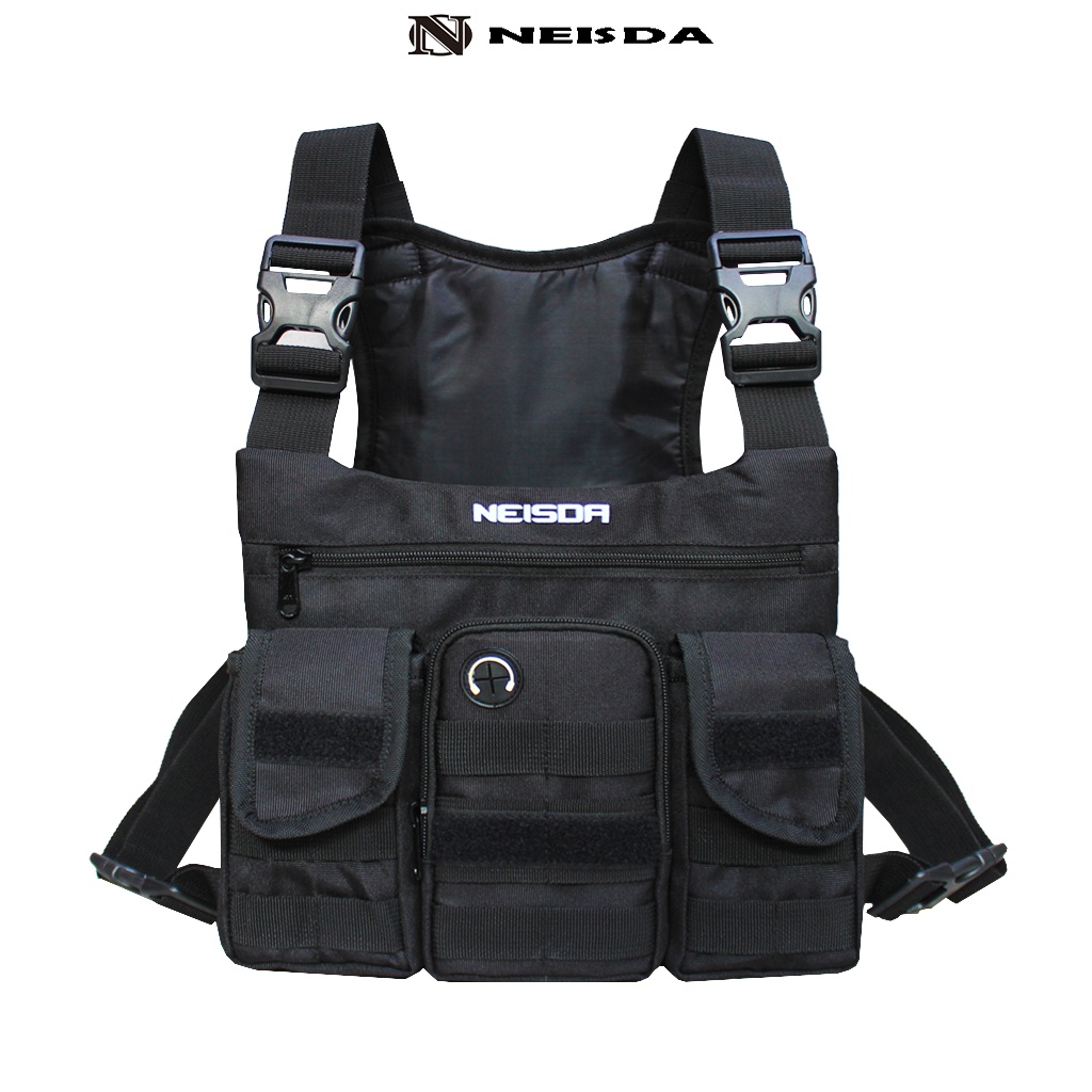 Chest bag Tas dada tactical pria neisda rider one black